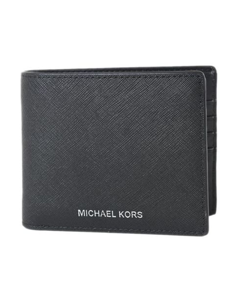 Michael Kors Men's Harrison Saffiano Leather Billfold Wallet with 